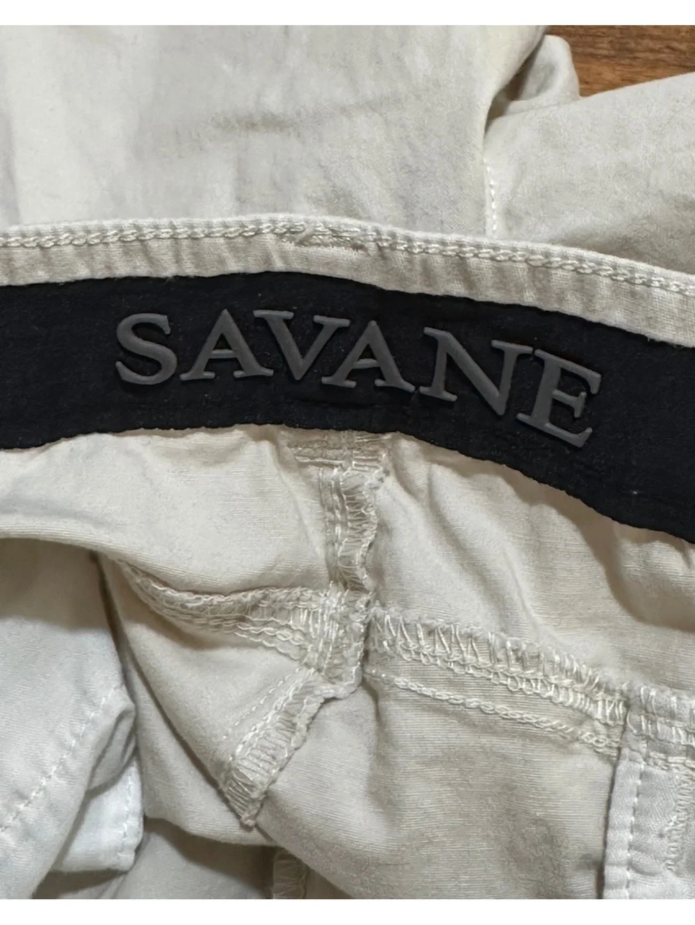 Savane Men’s Khaki Cargo Shorts Sz 38
